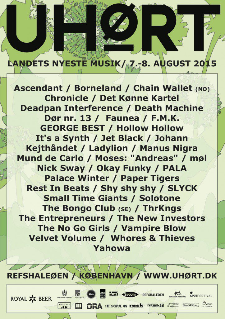 UHØRT Festival plakat line-up